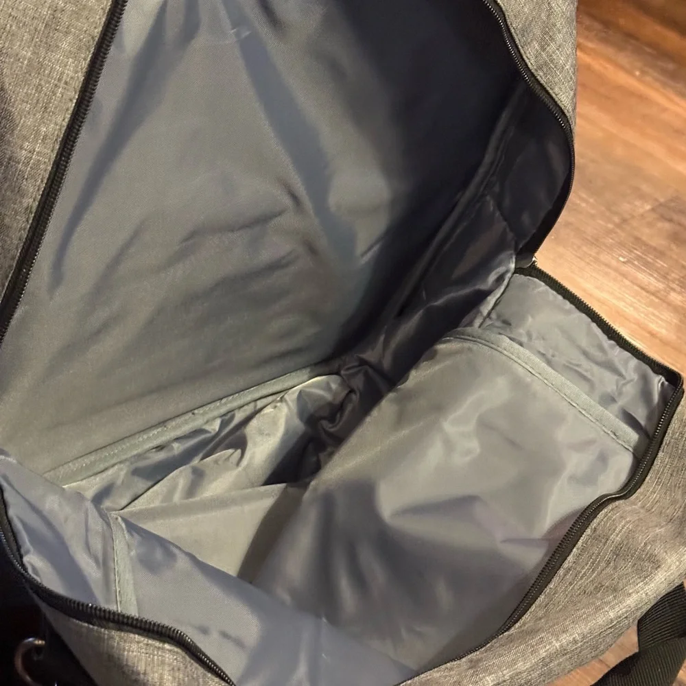 Honest Gray Messenger/ Briefcase Style Bag With 3 Different Compartments